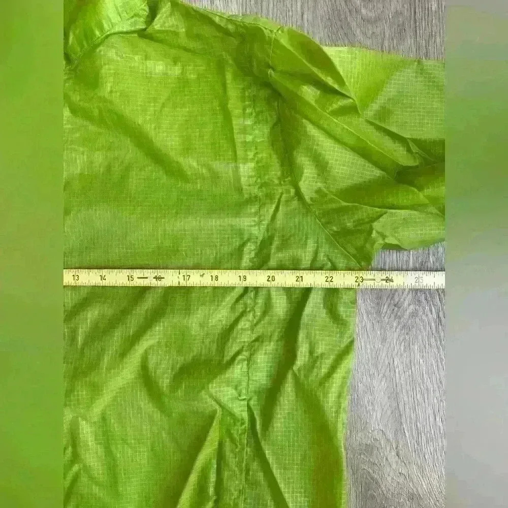 Fila Windbreaker Lightweight Men’s Jacket Full Zip Lime Green Activewear L - Picture 7 of 11